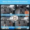 USSDE Car Seat Hooks Vehicle Headrest Back Storage Organizer 2 Pack for Purses Bags Backpacks Groceries Hanger Holder - Universal Sturdy Holds 55lbs 360 Rotating (Style B/Black) view 4