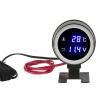 Fesjoy Round Water Temperature Gauge Meter LED Blue Light for Car Motorcycle ATV, Easy Installation ABSMetal Material view 2