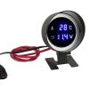 Fesjoy Round Water Temperature Gauge Meter LED Blue Light for Car Motorcycle ATV, Easy Installation ABSMetal Material view 3