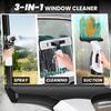 Window Vacuum Squeegee Electric Window Cleaner Window Cleaning Tool with 150ml Dirty Water Tank, Extension Handle for Shower Glass, Window Cleaning Car Windows Tiles Mirrors Glass view 2