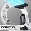 Window Vacuum Squeegee Electric Window Cleaner Window Cleaning Tool with 150ml Dirty Water Tank, Extension Handle for Shower Glass, Window Cleaning Car Windows Tiles Mirrors Glass view 3