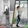 Window Vacuum Squeegee Electric Window Cleaner Window Cleaning Tool with 150ml Dirty Water Tank, Extension Handle for Shower Glass, Window Cleaning Car Windows Tiles Mirrors Glass view 4