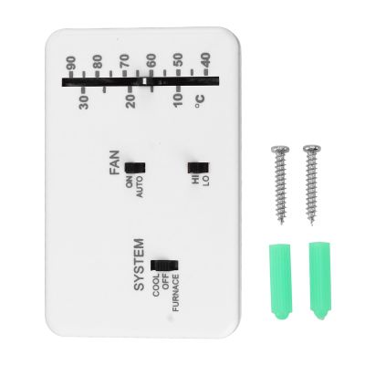 YWBL-WH RV Analog Thermostat, ABS Material, 6 Wire Control for AC Heat FurnaceIdeal Replacement for RVs and Mobile Homes