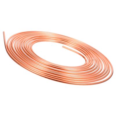 HOOTNEE Car Brake Tube 7.5m Copper Coated Automotive Brake Line Replacement Tubing 0.5cm Outer Diameter Repair