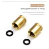 4pcs Anti-Theft Tyre Valve Caps for Honda Pilot Elite 2023 Premium Metal Dust Covers with Rubber O-Ring Seal and Hex Wrench Locking System,Black view 3