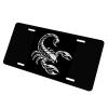 Scorpion Front License Plate for Women Tribal Tattoo Black Gothic Car Vanity Plates Decorative Aluminum Metal Cute Novelty License Plate Cover for Men 6x12 Inch (4 Holes) view 3