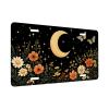 Moon Butterfly Front License Plate for Women Wildflowers Night Flowers Stars Car Vanity Plates Decorative Aluminum Metal Cute Novelty License Plate 6x12 Inch (4 Holes) view 2