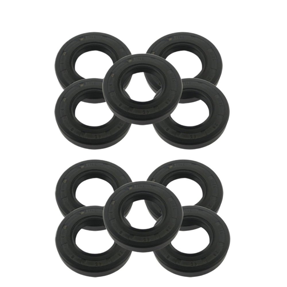 10pcs Skeleton Oil Seal 22x35x7mm /22x35x10/22x38x7/22x40x12/24x40x10/24x45x8mm TC Type NBR Black Radial Shaft Seal Ring Gasket(22x47x7mm)