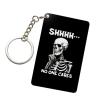 Kangweida Shhhh No One Cares 23 Inch Rectangular Keychain Custom Design Durable Fashionable view 1