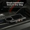 2-in-1 Car Door Side Organizer & Cup Holder Expander, Window Slot Hanging Storage Box for Cell Phone, Sunglasses, Keys, Universal Vehicle Interior Accessories for Car, Truck, SUV - Black view 2