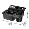 2-in-1 Car Door Side Organizer & Cup Holder Expander, Window Slot Hanging Storage Box for Cell Phone, Sunglasses, Keys, Universal Vehicle Interior Accessories for Car, Truck, SUV - Black view 3