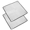 Zerodeko 2pcs Car Windshield Sun Shade Heat Insulation Aluminum Foil Window Thermal Insulation Sunshade with Suction Cups 50x50cm for Summer Sun Protection and Dashboard Heat Reduction view 1