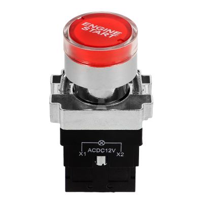Universal Ignition Button 12v PP Sleek Auto Starter Panel