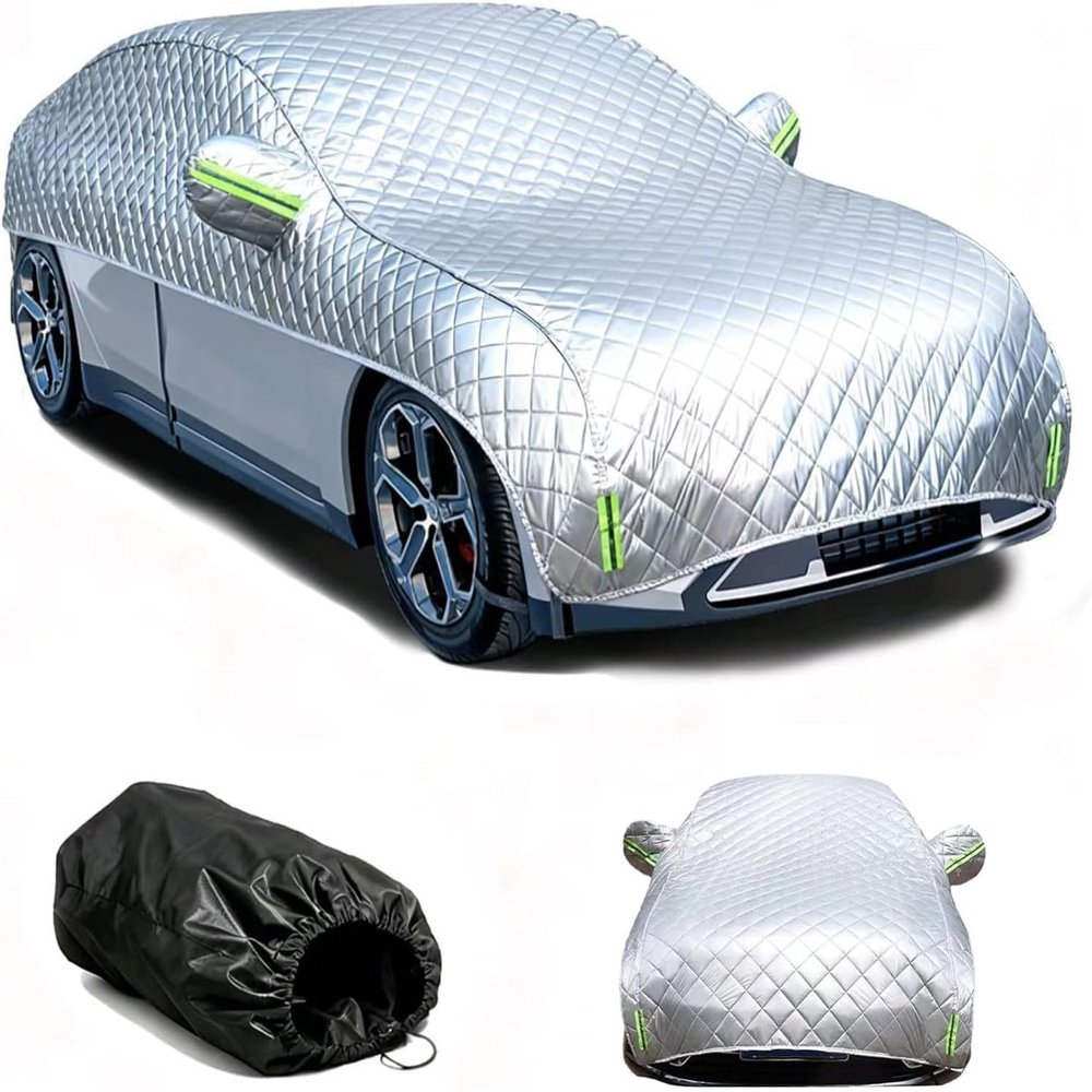 Hail Protector Car Cover for Cadillac SRX XTS,5-Layer Padded Anti-Hail Half Car Covers,Outdoor Waterproof Scratchproof Sun-Resistant z1105