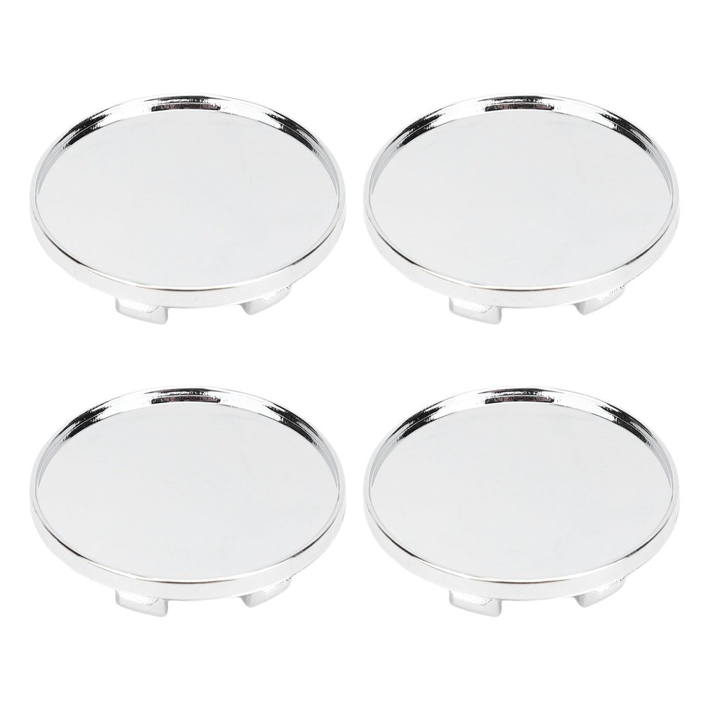 Shkalacar Wheel Center Caps, 4pcs Universal ABS Metal Hub Cap Cover with Brilliant Design for Most Vehicles 59mm Outer Dia 51mm Inner Dia Car Wheel Center Cap Stylish Outer (Electroplated)