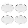 Shkalacar Wheel Center Caps, 4pcs Universal ABS Metal Hub Cap Cover with Brilliant Design for Most Vehicles 59mm Outer Dia 51mm Inner Dia Car Wheel Center Cap Stylish Outer (Electroplated) view 1