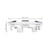 Shkalacar Wheel Center Caps, 4pcs Universal ABS Metal Hub Cap Cover with Brilliant Design for Most Vehicles 59mm Outer Dia 51mm Inner Dia Car Wheel Center Cap Stylish Outer (Electroplated) view 4
