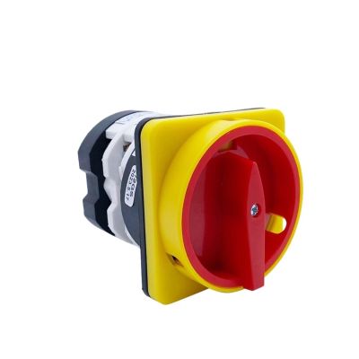 HJDIPCKYVG 20/25/32/50/75/125A Two Poles Rotary Cam Switch YMZ12 Series Padlock Power Cut Off Electronic Starter Control(32A)