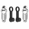 2PCS Brake Bleeder Screw with 2 Dust Caps, Brake Bleeder Valve Screw Replacement for Brakes Car Accessories view 1