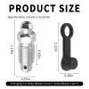 2PCS Brake Bleeder Screw with 2 Dust Caps, Brake Bleeder Valve Screw Replacement for Brakes Car Accessories view 2