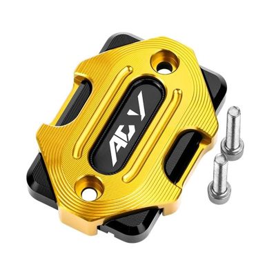 Motorcycle Front Brake Clutch Fluid Reservoir Cap Tank Cover Moto Compatible with ADV350 Adv350 FO R ZA350 NSS350 ADV NSS 350(Gold b)