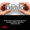 Fuck IT Edition Emblem 2 Pack, Alloy Car Exterior Badge, Fuck-IT Edition 3D Decals for Trucks, 3D Fender Badge Decal Car Truck Replacement, Fit for All Cars (Black and White) view 3