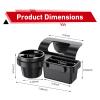 YAWUROU Car Window Storage Organizer, Vehicle Door Side Hanging Storage Box with Cup Holder & Phone Mount, Clip-on Car Door Edge Storage Box for Cell Phone, Wallet, Keys, Sunglasses (Style 2) view 2