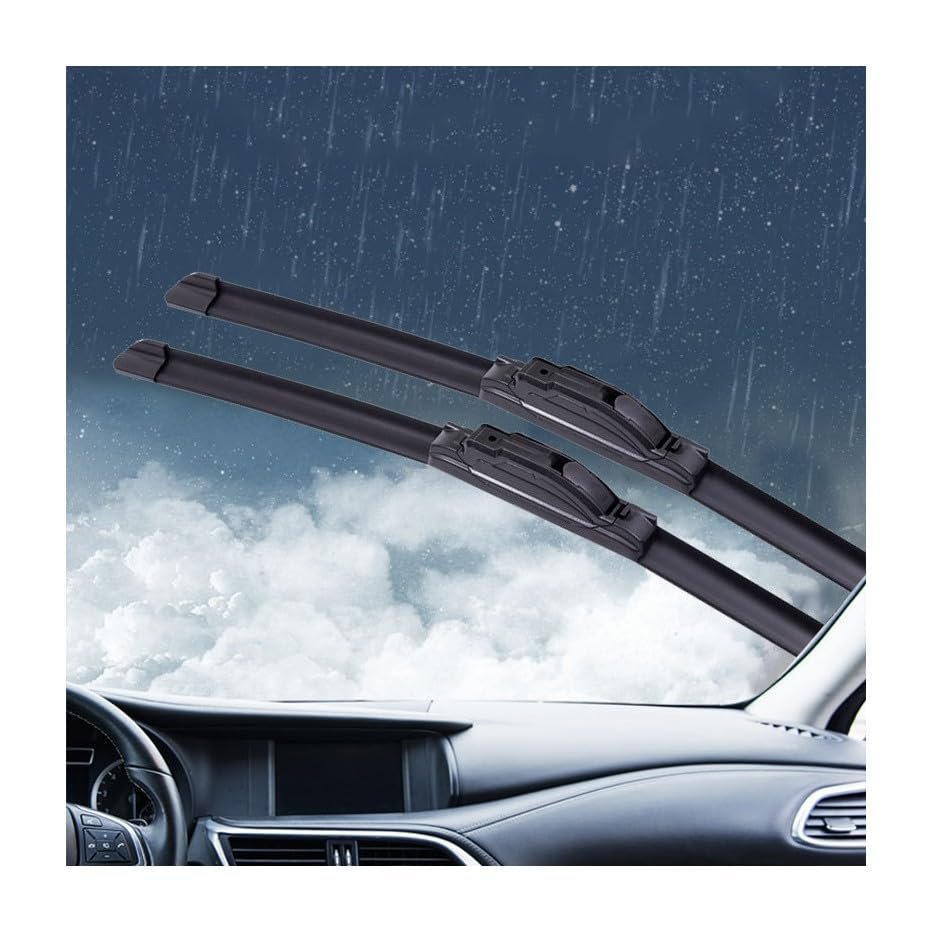 Car windshield wipers for Ford Mondeo 2 1996-2000,HD Streak-Free Wiper Blades with Aerodynamic Wing - Low Noise, High Flexibility & Durable Performance for All Weather