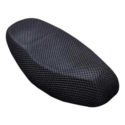 Yidcidu Motorcycle Scooter Seat Cover, Honeycomb Mesh Motorcycle Seat Cover, Breathable Comfortable Motor Protective Accessories, Universal for Most Vehicles (Black #M)