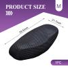 Yidcidu Motorcycle Scooter Seat Cover, Honeycomb Mesh Motorcycle Seat Cover, Breathable Comfortable Motor Protective Accessories, Universal for Most Vehicles (Black #M) view 2