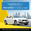 Goholy Front Bumper Headlight Washer Cover Compatible with BMW 5 Series F10 F18 528i 535i 550i Sedan 2011 2012 2013 51117246869 51117246870 Black Left Driver Side view 2