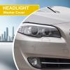 Goholy Front Bumper Headlight Washer Cover Compatible with BMW 5 Series F10 F18 528i 535i 550i Sedan 2011 2012 2013 51117246869 51117246870 Black Left Driver Side view 4