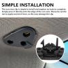 TruviaBloom Sun Visor Replacement Clips Compatible with Impreza 2017-2023 2 Pack Visor Accessories (Driver & Passenger Side) Durable Sun Visor Clip Mounts for Stable Function (Black) view 3