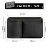 Yidcidu Car Seat Back Storage Bag, Leather Scratch-resistant Door Organizer, Multifunctional Storage Box with Partition Design for Phone, Bottle, Trash, for Dashboard, Seatbacks (Black) view 2