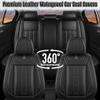 SARISKA Car Seat Cover for Subaru Crosstrek 2016-2026 Waterproof Nappa Faux Leather Car Seat Protector Stylish Seat Covers for Car, Non-Slip and Airbag Compatible, Interior Accessories(Black) view 2