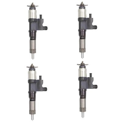 WSbaodan 4Pcs Fuel Injector 0950005515 095000-5515 Fits for Hitachi ZX330-3 ZX350-3 Excavator for Isuzu 4HK1 6HK1 Engine