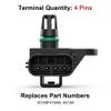 Weasch MAP Manifold Absolute Pressure Sensor, Compatible with Ford Escape Focus Fusion Ranger Transit Connect Lincoln MKZ Mazda 3 5 6 B2300 CX-7 Tribute Mercury Mariner Milan view 2