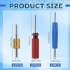 Aeaocvo 6 Pcs Valve Core Removal Tool, R134 R12 A/C HVAC Valve Stem Removal Tool, Single & Dual Head A/C Valves Core Extractor for Air Conditioning Line Repair Removals Tools view 2
