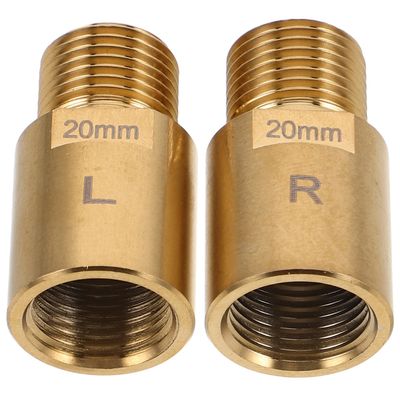 Amosfun Bike Pedal Extenders Pair Gold Alloy Pedal Extension Axle Sturdy Compact Adapter for Mountain Bike Cycling Accessories