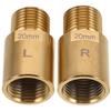 Amosfun Bike Pedal Extenders Pair Gold Alloy Pedal Extension Axle Sturdy Compact Adapter for Mountain Bike Cycling Accessories view 1