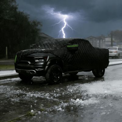 Hail Protector Truck Cover Custom fit for Mitsubishi L200 GLS Pickup 2025-2026, All Weather Anti-Hail Pickup Car Covers for Winter Snow Outdoor Padded Protection Accessories hr176a