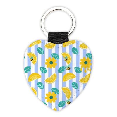 Key Ring Cute Flowers Cute Keychains For Car Keys Pu Leather Boat Key Chain Heart Leather Cover Llaveros Para Hombres De Carros For Women& Men