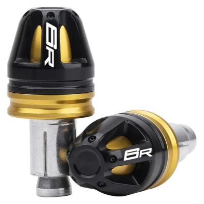 for Ninja ZX-6R 636 1995-2024 7/8 Bars 17mm Diameter CNC Handlebars Motorcycle Handlebar End Caps(Yellow)