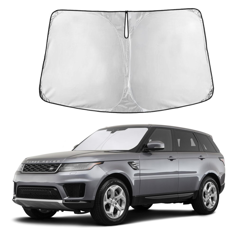 Autovir Windshield Sun Shade Fit for 2014-2020 2021 2022 Land Rover Range Rover Sport Sunshade, Front Car Window Shades Sun Visor, Blocks UV Rays & Heat, Car Accessories