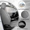 AWUI for Nissan Titan Seat Covers 2004-2026 Full Set,Waterproof Nappa Leather, Scratch-Resistant, 360 Full Coverage, Anti-Slip & Easy-Clean Car Seat Covers(5 Seat,Grey) view 2
