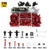 zhyubnd 195 Pcs Motorcycle Fairing Bolts and Nuts Kit for RVF400 NC35 1988 1989 1990 1991 1992 1993 1994 1995 96 Aluminum Fairing Bolts Screws Bolts Fasteners Set view 2