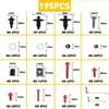 zhyubnd 195 Pcs Motorcycle Fairing Bolts and Nuts Kit for RVF400 NC35 1988 1989 1990 1991 1992 1993 1994 1995 96 Aluminum Fairing Bolts Screws Bolts Fasteners Set view 3