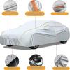 Custom Fit Waterproof Car Cover for Hyundai Kona 2(2023-),Oxford Fabric with Side Door Zippers, Windproof Straps, Reflective Strips & Storage Bag, All Season Full Protection view 3