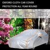 Custom Fit Waterproof Car Cover for Ford Tourneo Courier(2023-),Oxford Fabric with Side Door Zippers, Windproof Straps, Reflective Strips & Storage Bag, All Season Full Protection view 2