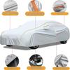 Custom Fit Waterproof Car Cover for Ford Tourneo Courier(2023-),Oxford Fabric with Side Door Zippers, Windproof Straps, Reflective Strips & Storage Bag, All Season Full Protection view 3